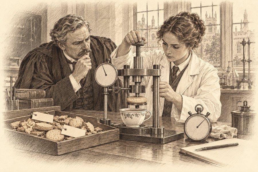 Illustration for the course: Materials Engineering with Biscuits
