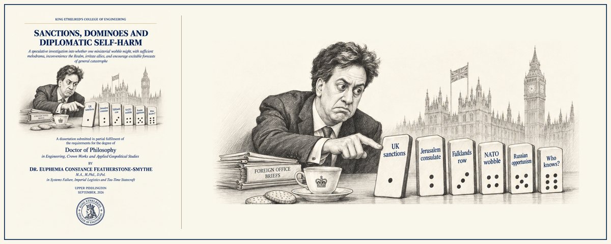 Cover and illustration of the paper: Sanctions, Dominoes and Diplomatic Self-Harm